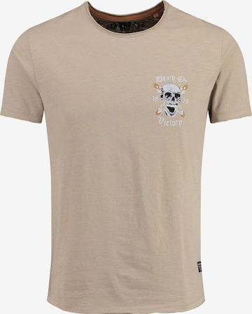 Key Largo T-shirt 'POTENTIAL' i beige: framsida