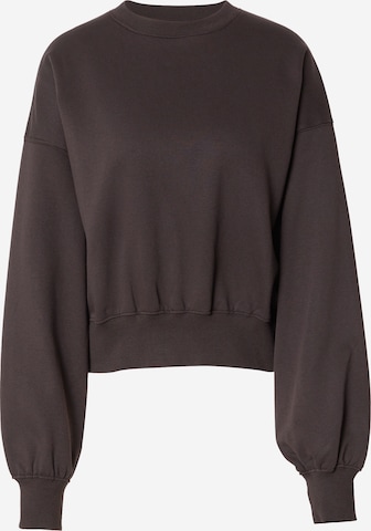 Sweat-shirt 'Yoshi' WEEKDAY en marron : devant