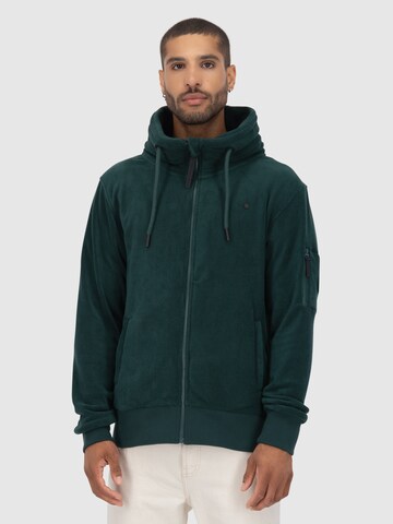 Alife and Kickin - Chaqueta polar 'Elias' en verde: frente