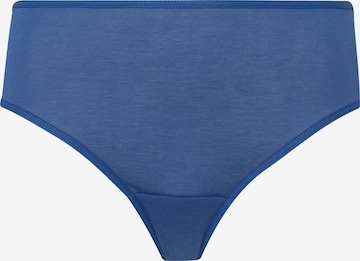 Hanro Slip ' Moments ' in Blauw: voorkant