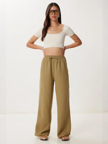 Happiness İstanbul Wide leg Broek in Groen
