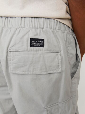 JACK & JONES Loose fit Cargo trousers 'Zayn' in Grey