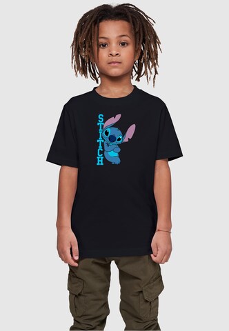 ABSOLUTE CULT Shirt 'Lilo And Stitch - Posing' in Black: front