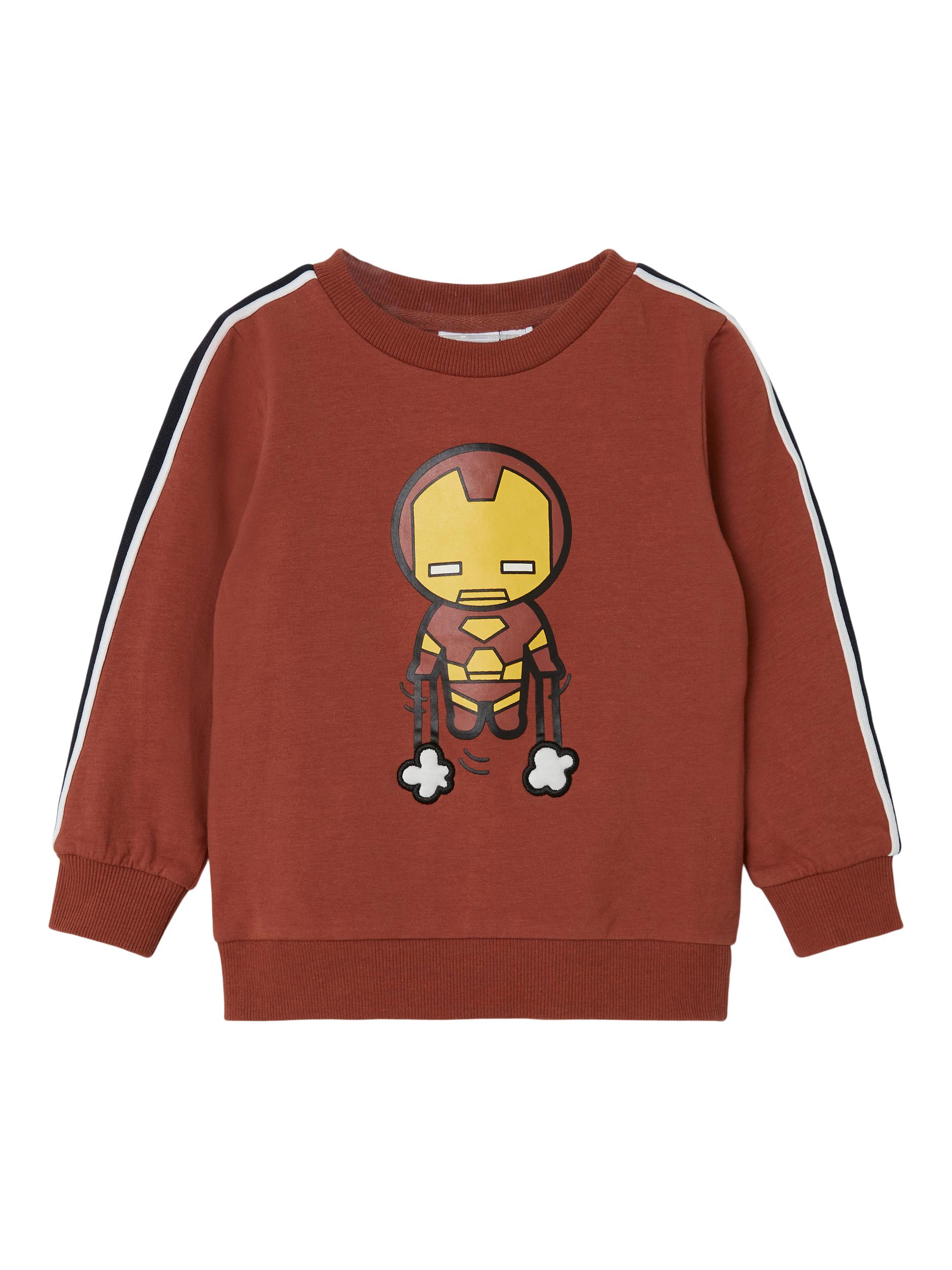 Abbigliamento q0Pr3 NAME IT Felpa Marvel Dennis in Marrone Abbigliamento q0Pr3 NAME IT Felpa Marvel Dennis in Marrone