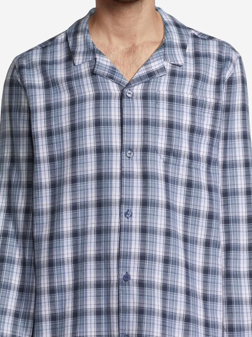 SEIDENSTICKER Pyjama lang 'Classic Twill' in Blauw