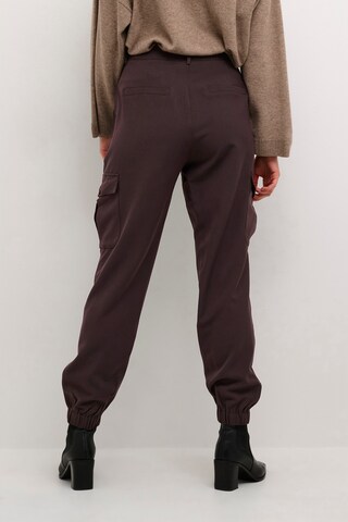 Kaffe Tapered Cargo Pants 'Emma' in Brown