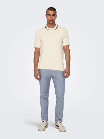 Only & Sons - regular Pantalón chino 'ONSMARK' en gris: frente