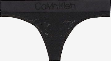 Calvin Klein Underwear Thong in Black: front