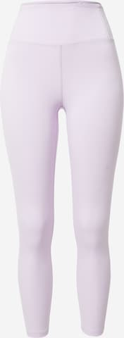 Girlfriend Collective Skinny Workout Pants 'FLOAT' in Purple: front