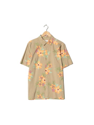 Island Republic Button Up Shirt in L-XL in Beige: front