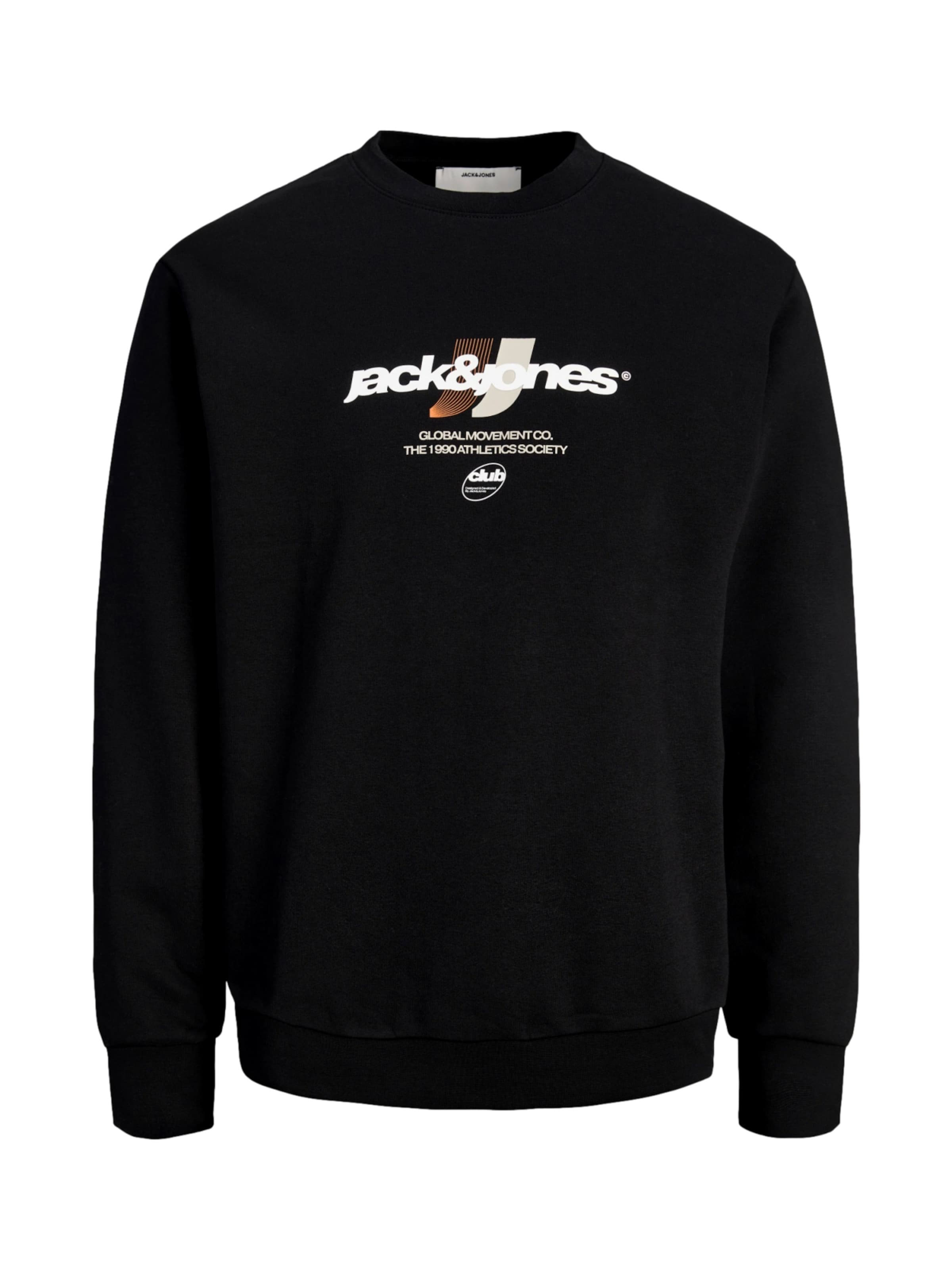 Jack & Jones Junior Sweatshirt 'JCOClub Branding' in Black: front