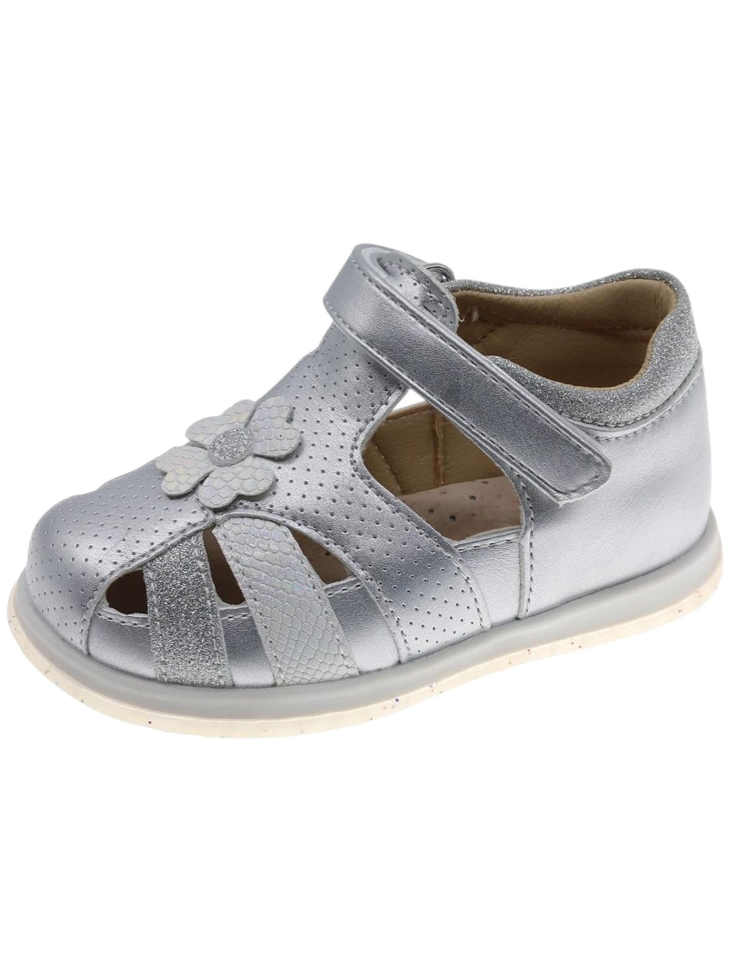 Beppi Sandale in Silber: Vorderseite