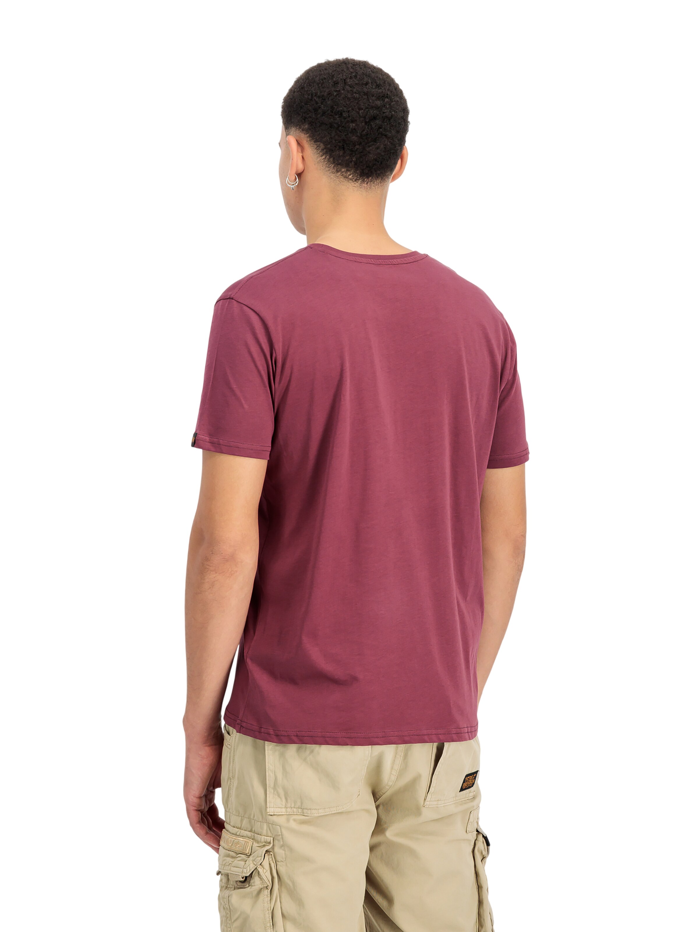 ALPHA INDUSTRIES Shirt 'Basic 2 Pack'‌‌‌‌‌‌‌‌ in Rot