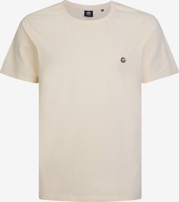 T-Shirt Petrol Industries en beige : devant