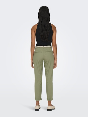 ONLY Slim fit Chino Pants 'Biana' in Green