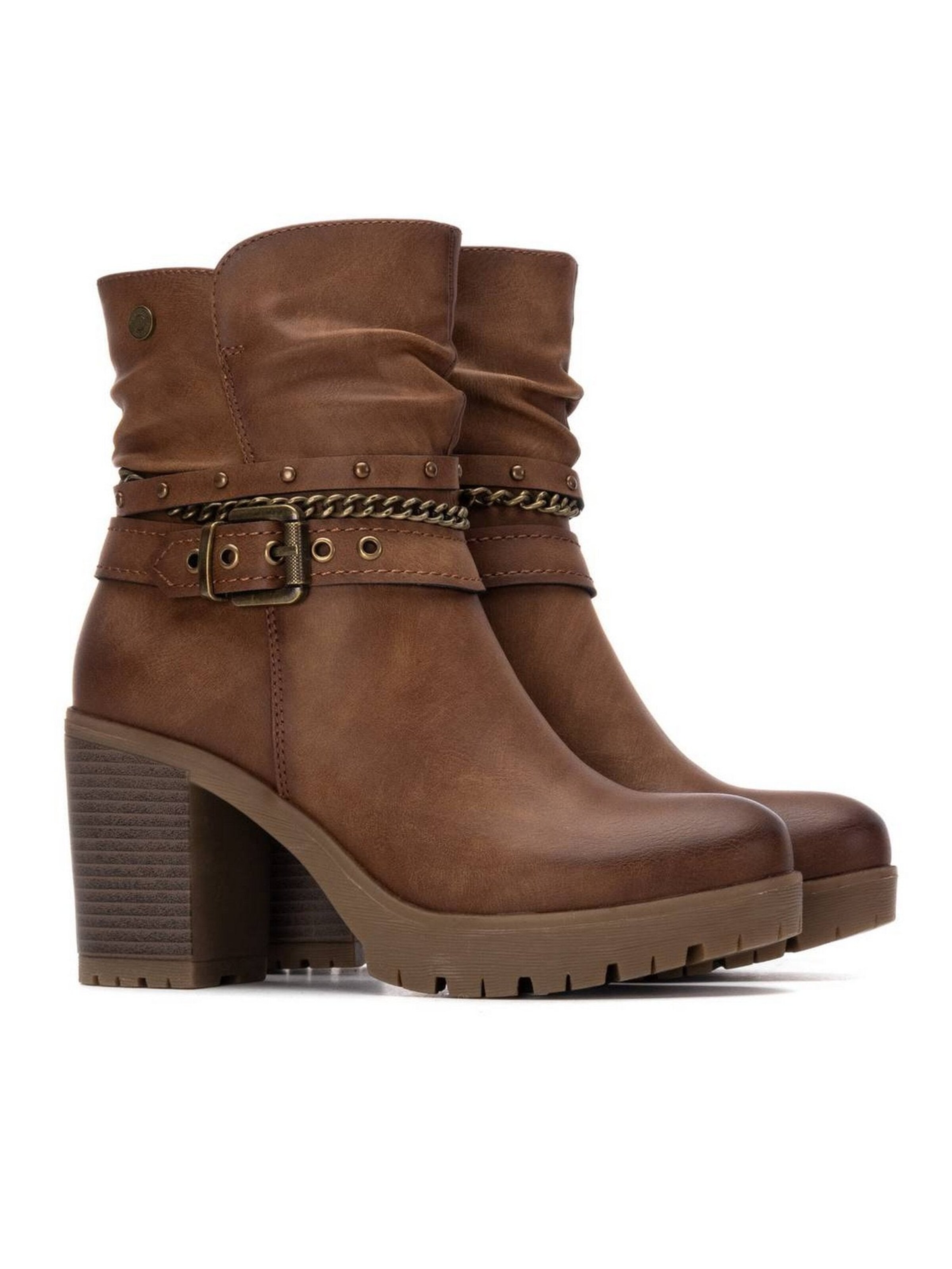 Stivale stringato 'Tronchetto Tacco- 172917' di Refresh in beige