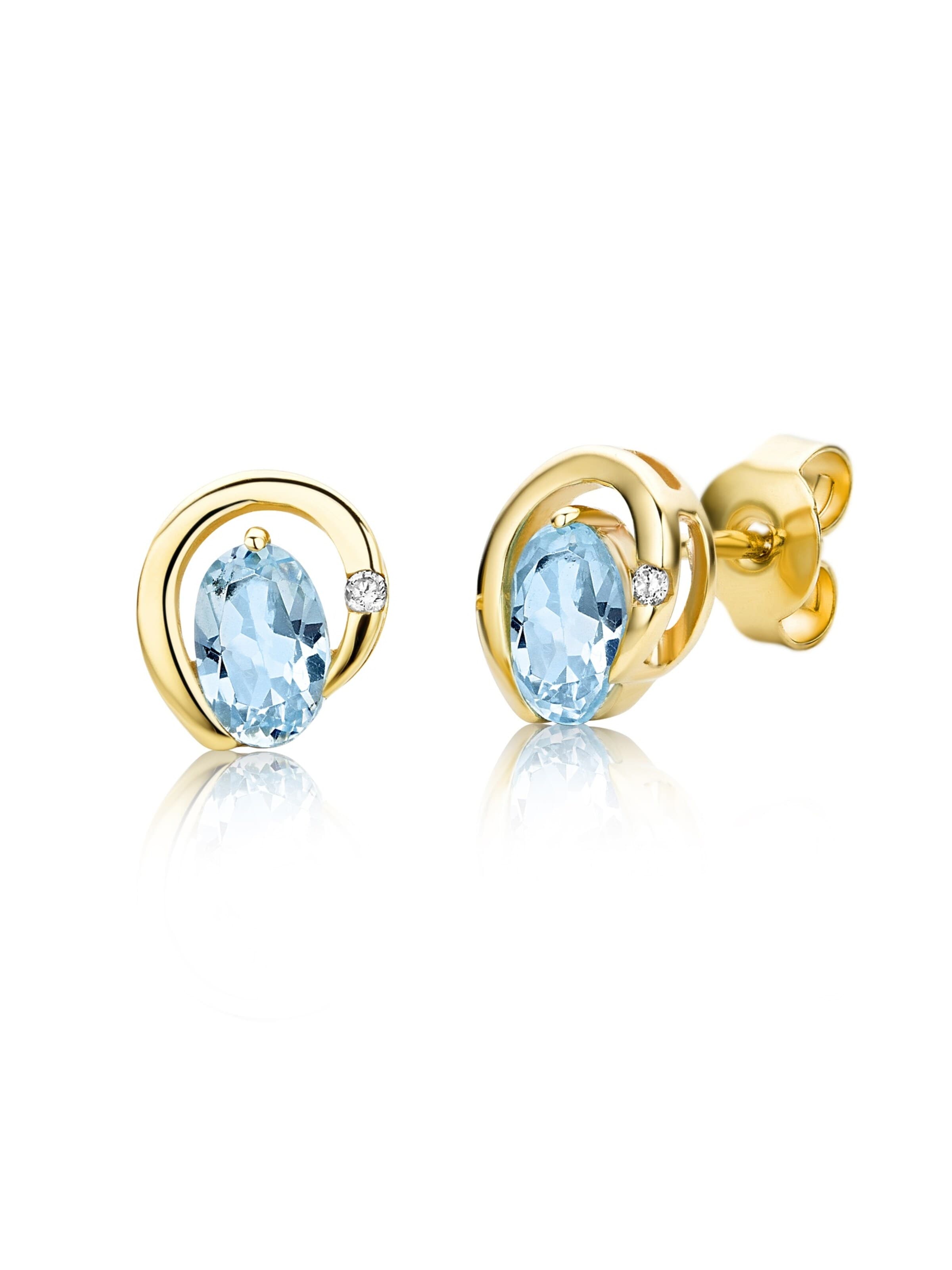 DIAMANT LETERNEL - Pendientes en oro: frente