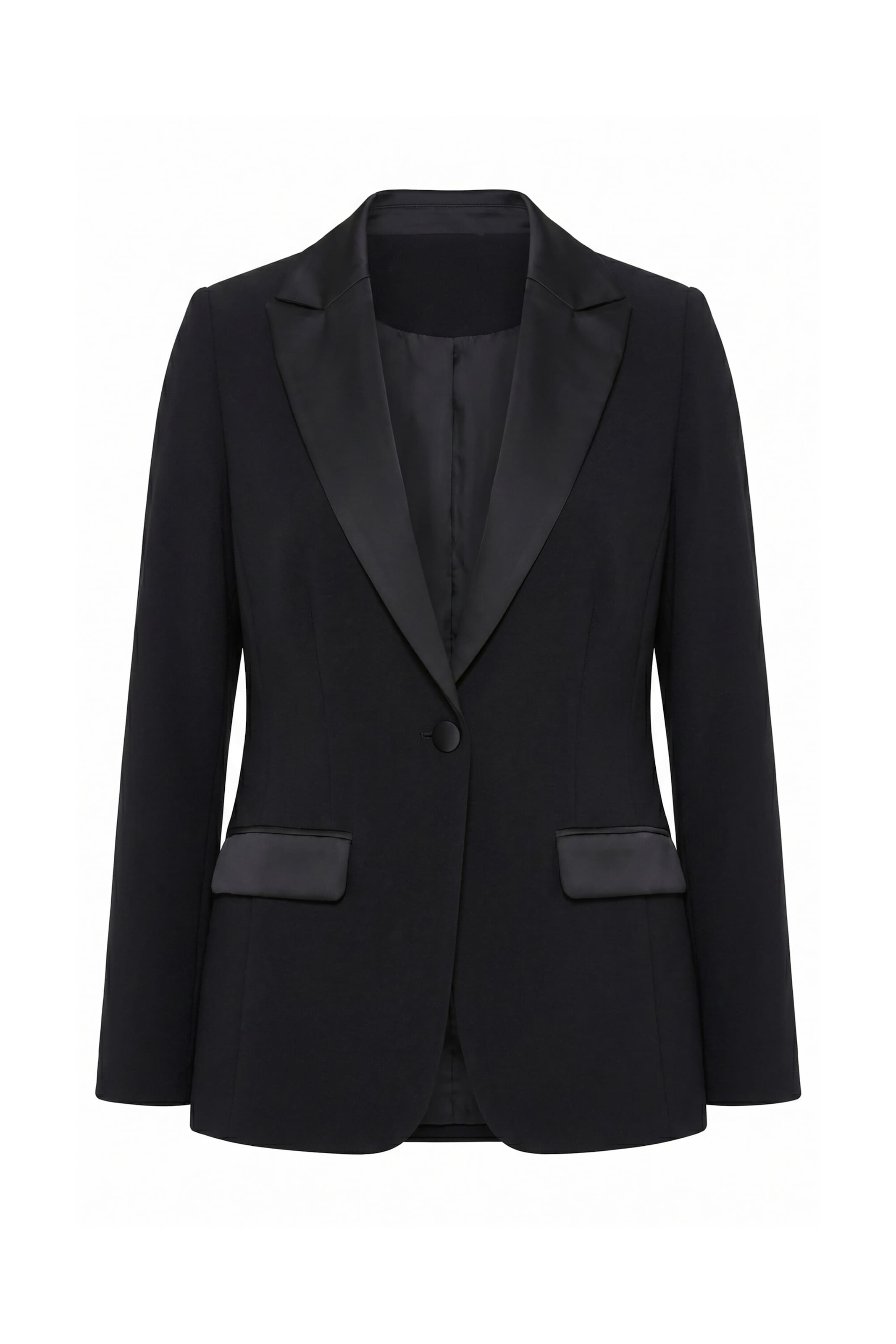 Ulla Popken Blazer in Schwarz: Vorderseite