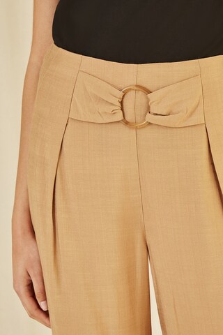 Yumi Wide Leg Hose in Braun