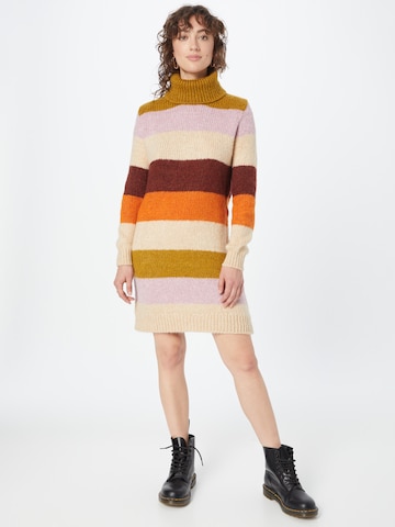 JDY Knitted dress 'DINEA' in Brown: front