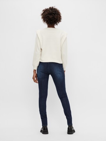 MAMALICIOUS Slimfit Jeggings 'Lola' in Blau