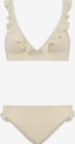 Shiwi Triangle Bikini 'BOBBY' in Beige: front