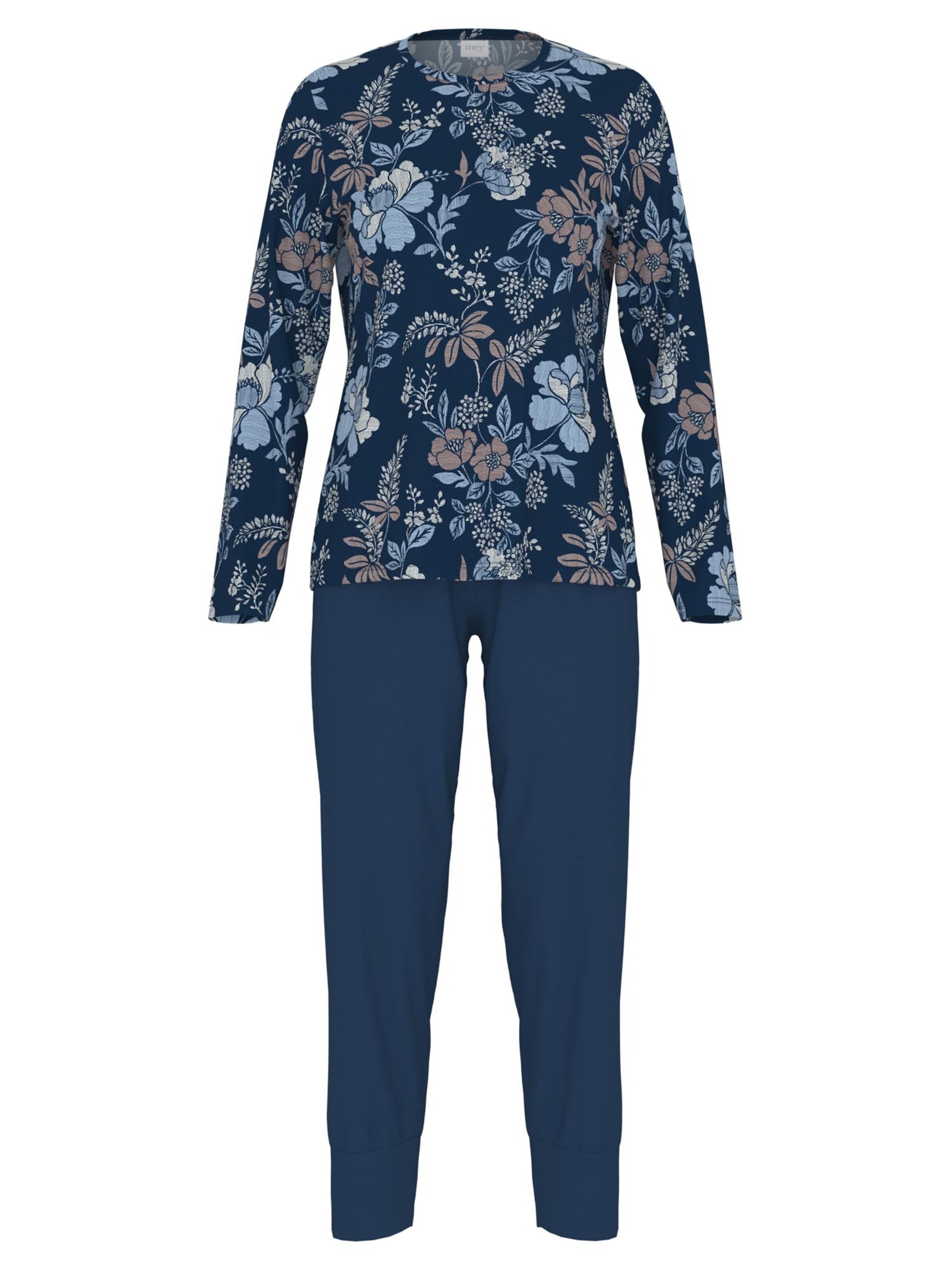 Mey Pyjama 'Nostalgia'‌‌‌‌‌‌‌ in Blau: Vorderseite