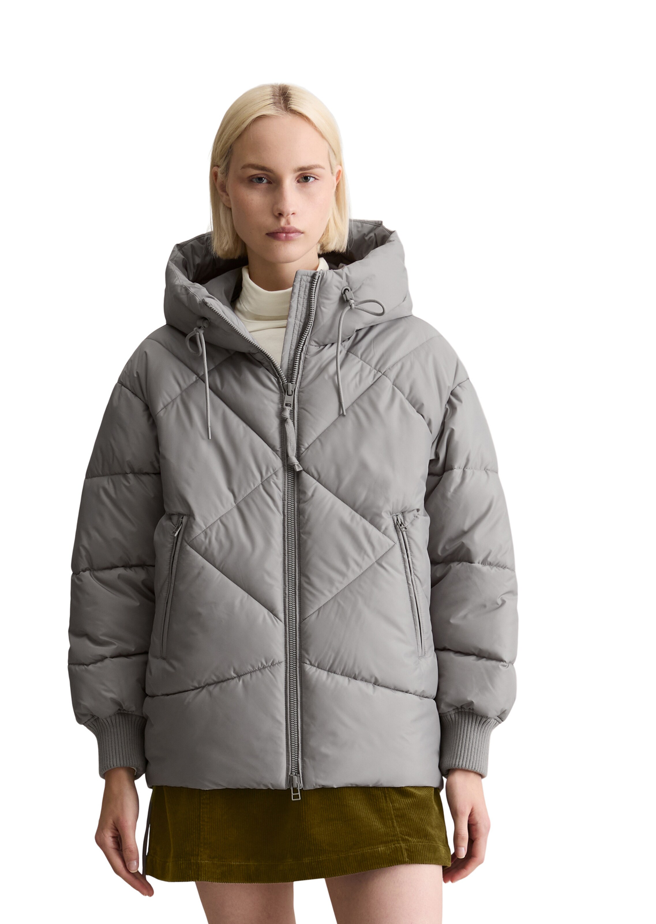 Marc O'Polo DENIM Winter Jacket in Grey: front