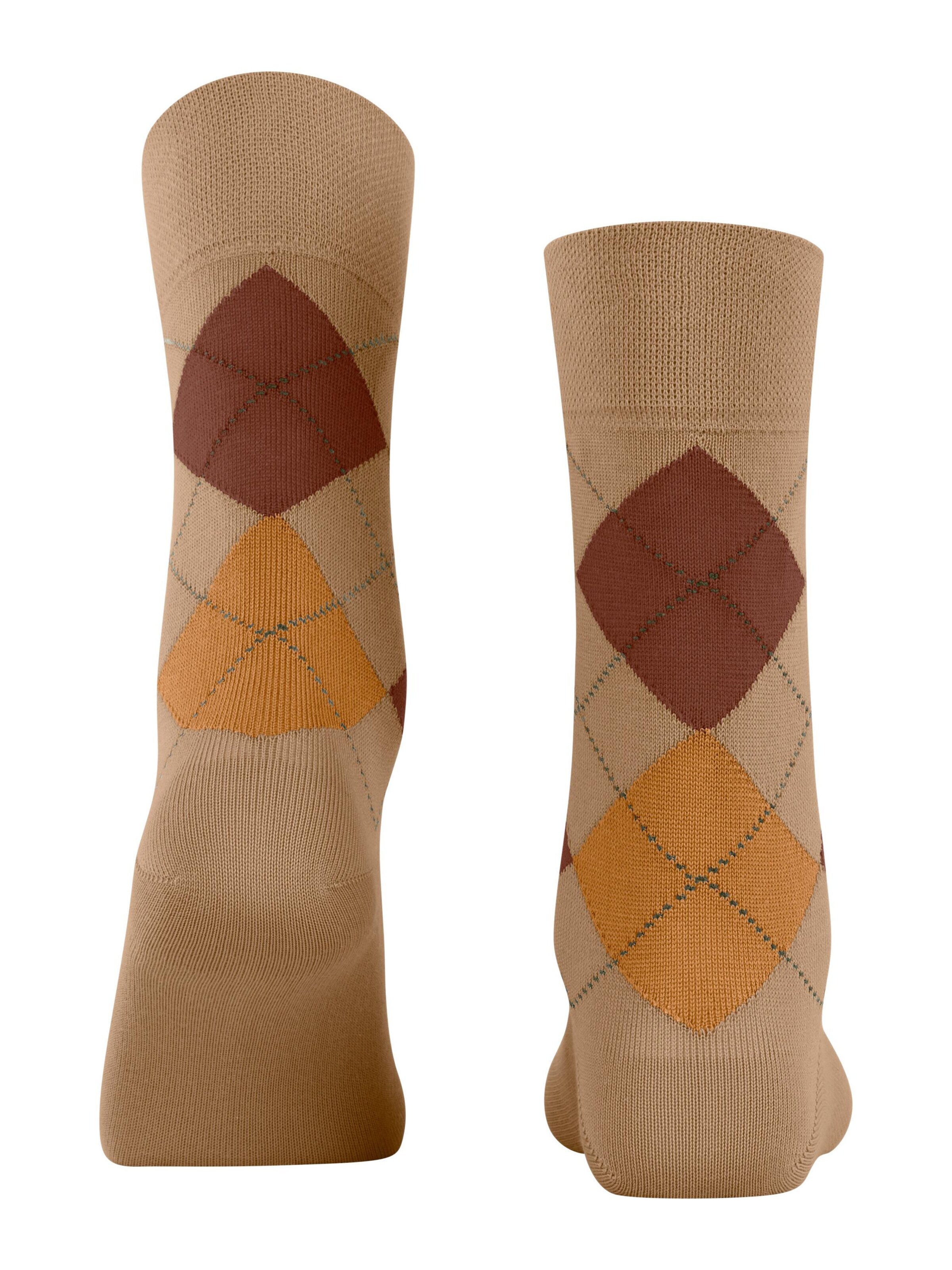FALKE Socks 'Sensitive Argyle' in Yellow