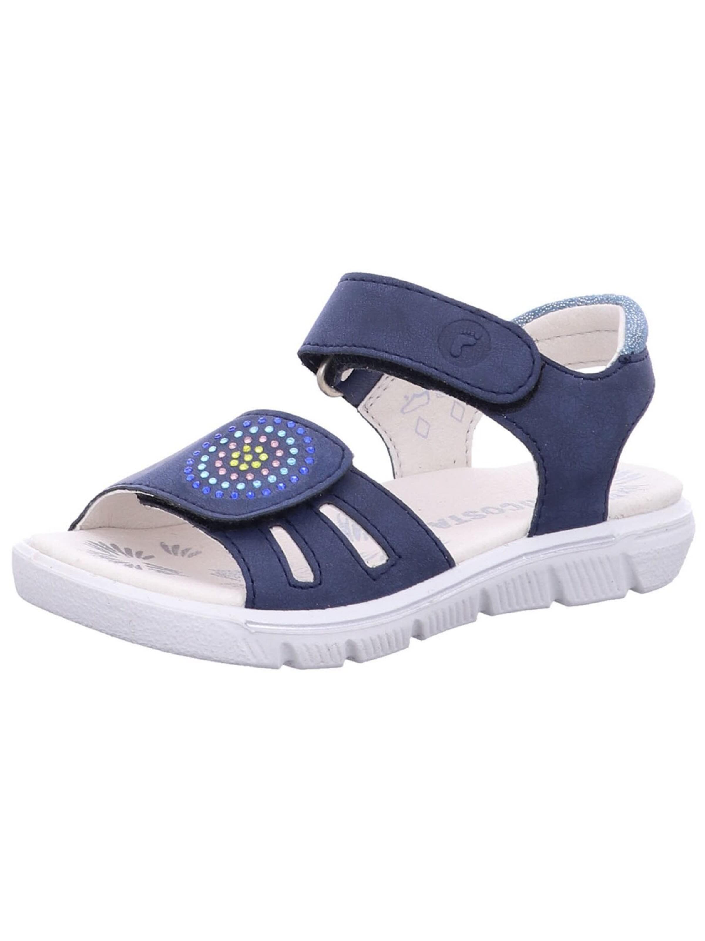 RICOSTA Sandalen 'Sandale Mädchen 50 7800902 170 Echtleder in blau' in Blauw: voorkant