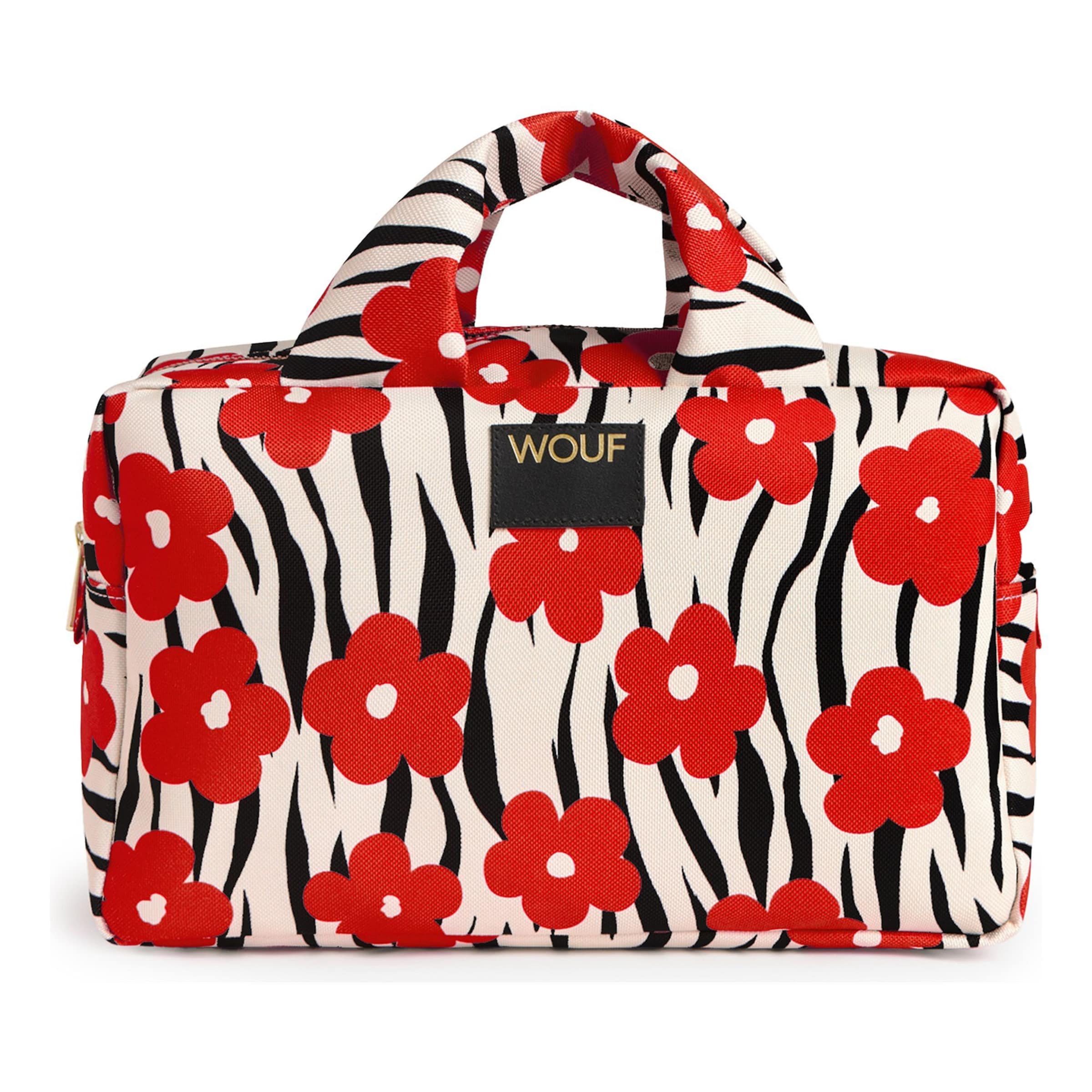 Trousses de toilette 'Daily' Wouf en rouge : devant