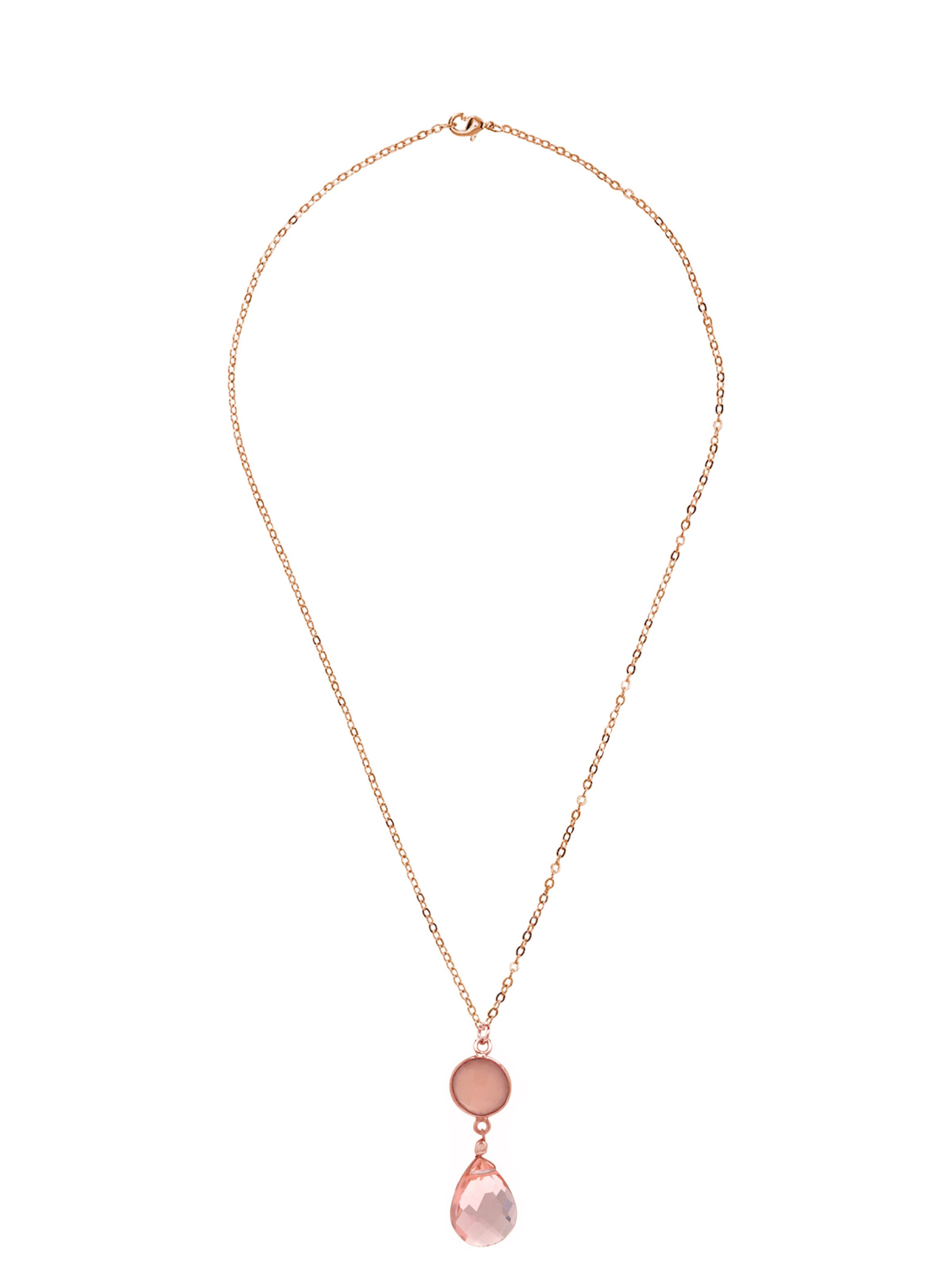 Gemshine Necklace in Gold: front