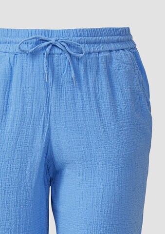 QS Wide leg Broek in Blauw