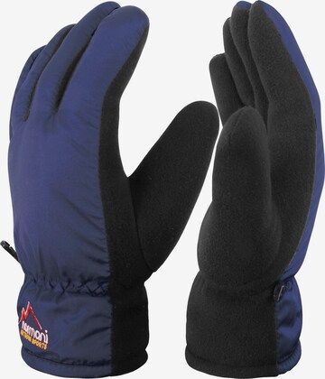 normani Athletic Gloves ' Lupus ' in Blue: front