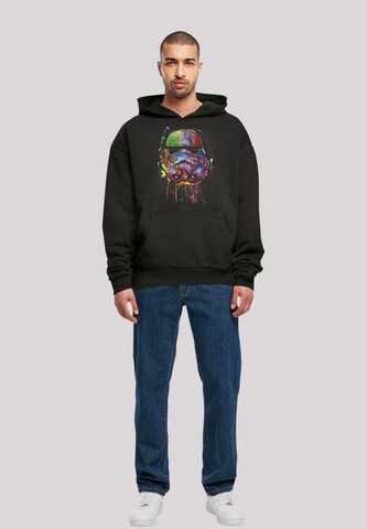 F4NT4STIC Sweatshirt 'Stormtrooper Paint Splats' in Zwart