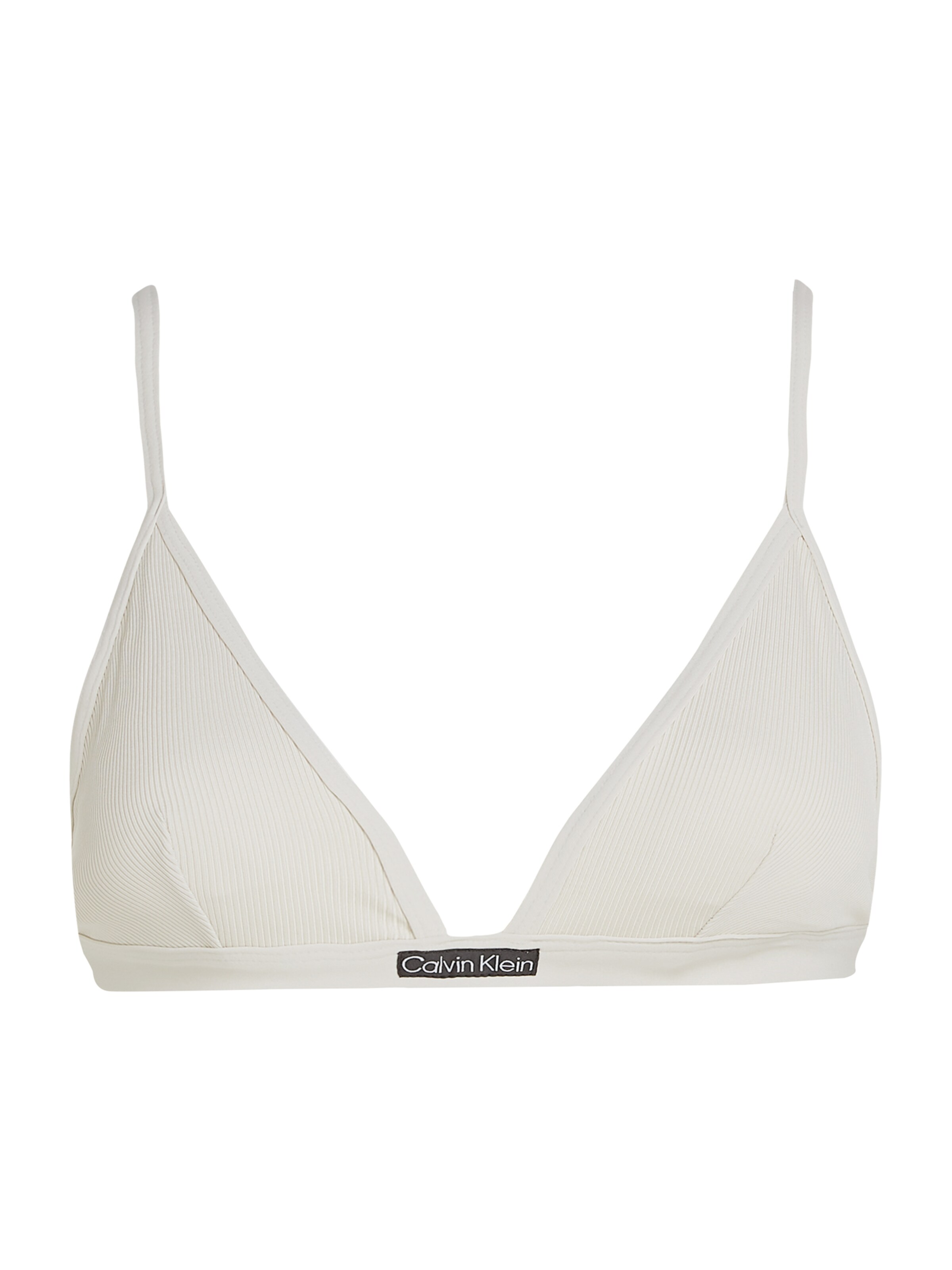 Triangle Hauts de bikini Calvin Klein Swimwear en beige : devant