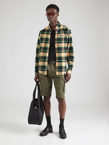 INDICODE tavaline Klapptaskutega püksid 'Monroe', värv roheline