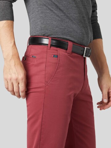 MEYER Regular Chino Pants 'Roma' in Red