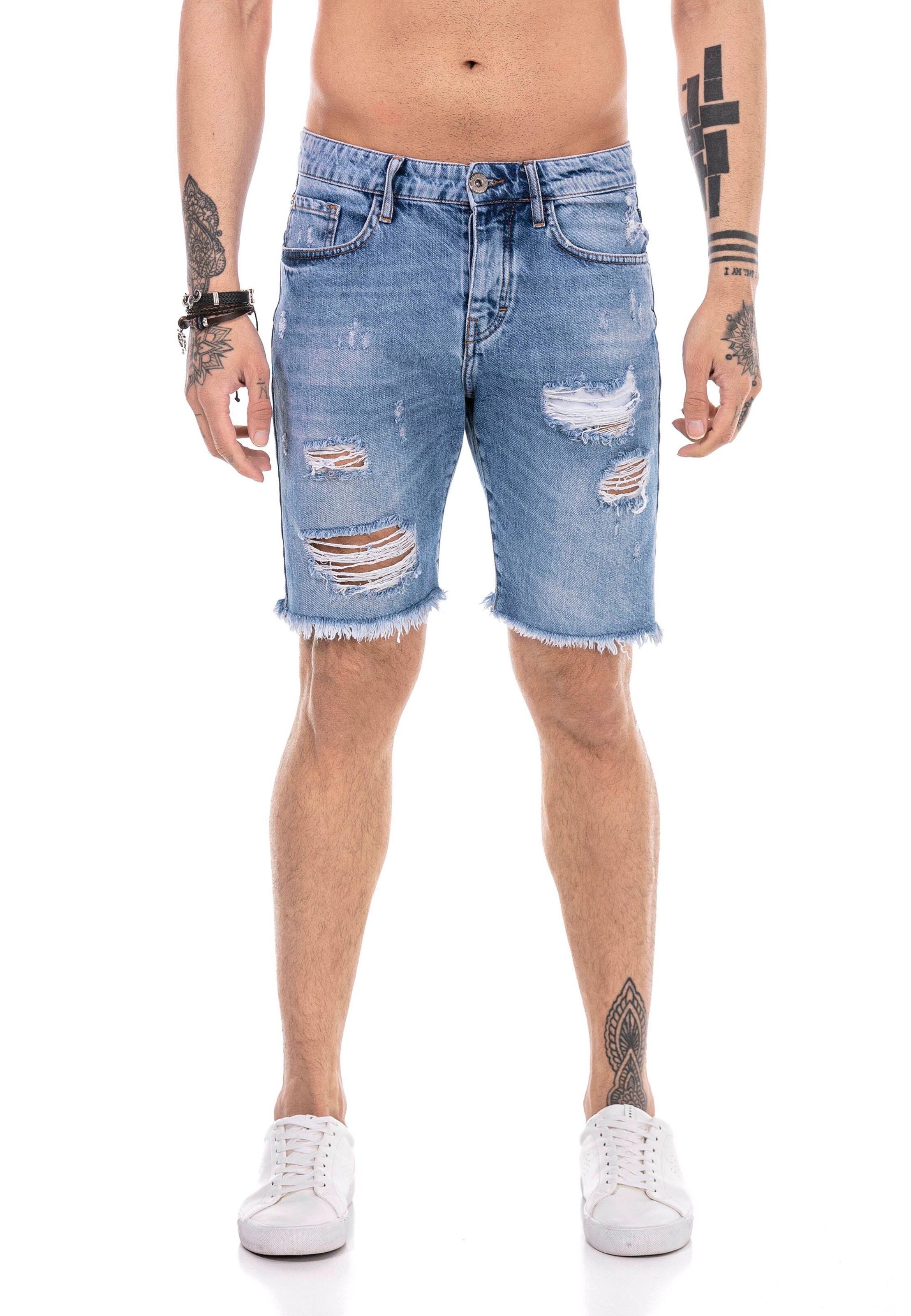 Männer Hosen Redbridge Jeansshorts 'Preston' in Blau - KW55188 Männer Hosen Redbridge Jeansshorts 'Preston' in Blau - KW55188