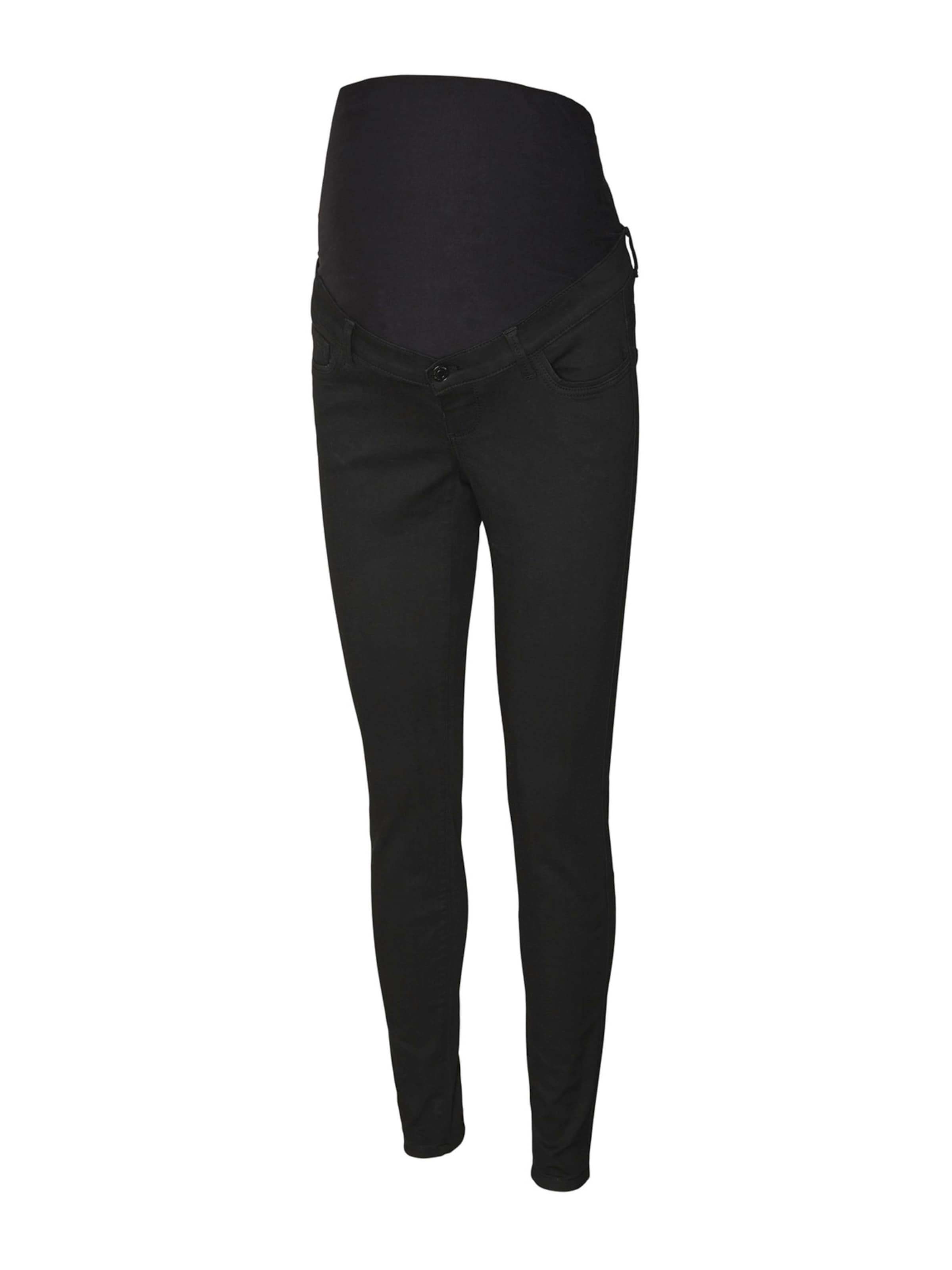 Vero Moda Maternity Slimfit Jeansy 'VMMTANYA' w kolorze czarny: przód