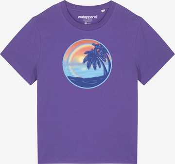 T-shirt 'Sunset Rainbow' Watapparel en violet : devant