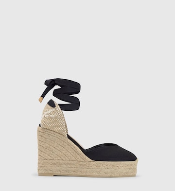 Espadrilles 'Chiara' Castañer en noir : devant