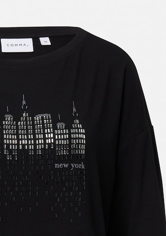 COMMA - Camiseta en negro