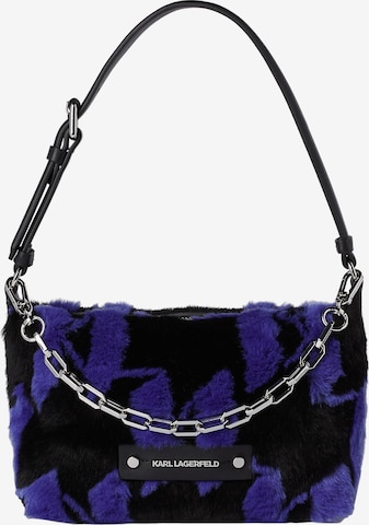 Karl Lagerfeld - Bolso de hombro en azul: frente