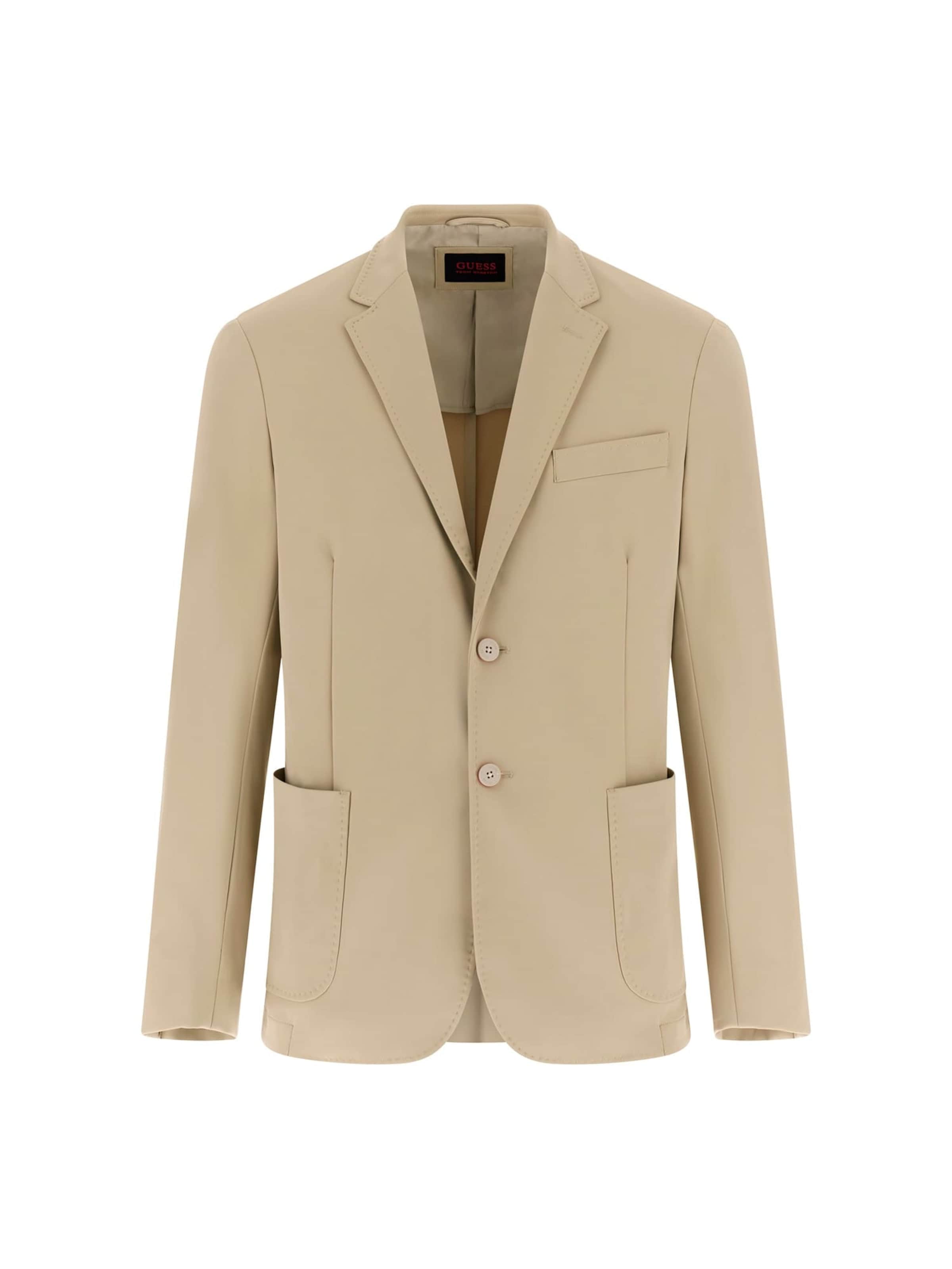 GUESS Regular Fit Sakko in Beige: Vorderseite