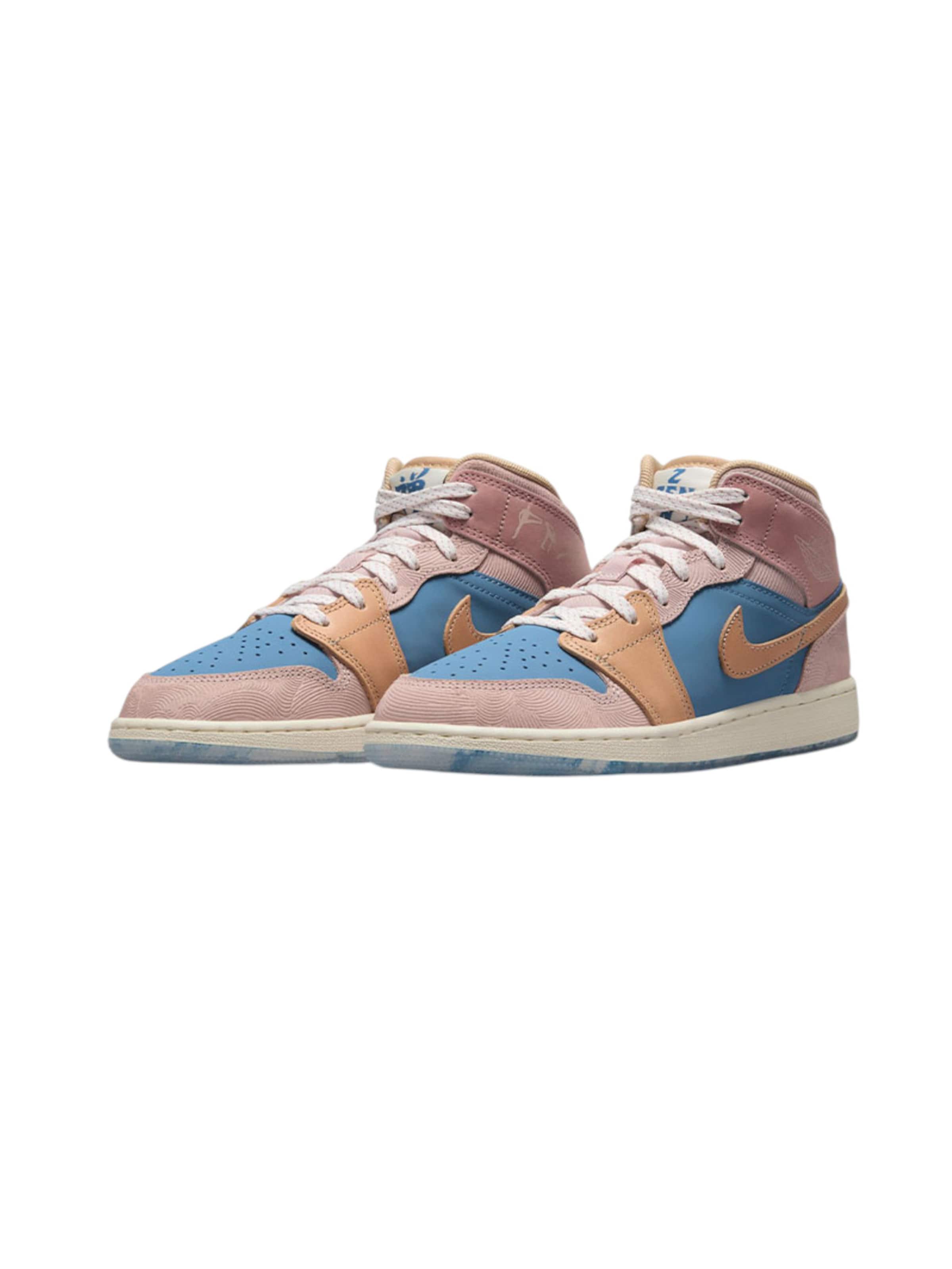Jordan Sneaker 'AIR JORDAN 1 MID SS BG' in Pink