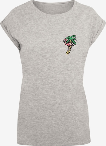 T-shirt 'Flamingo' Mister Tee en gris : devant