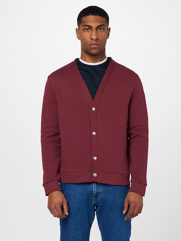 BURTON MENSWEAR LONDON Sweat jacket in Red: front