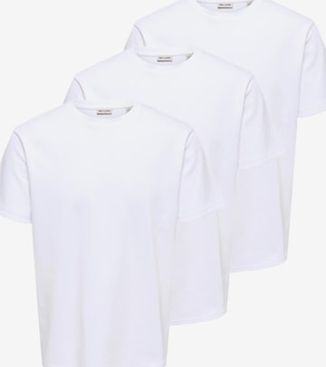 Only & Sons Shirt 'Caspian' in Weiß: Vorderseite