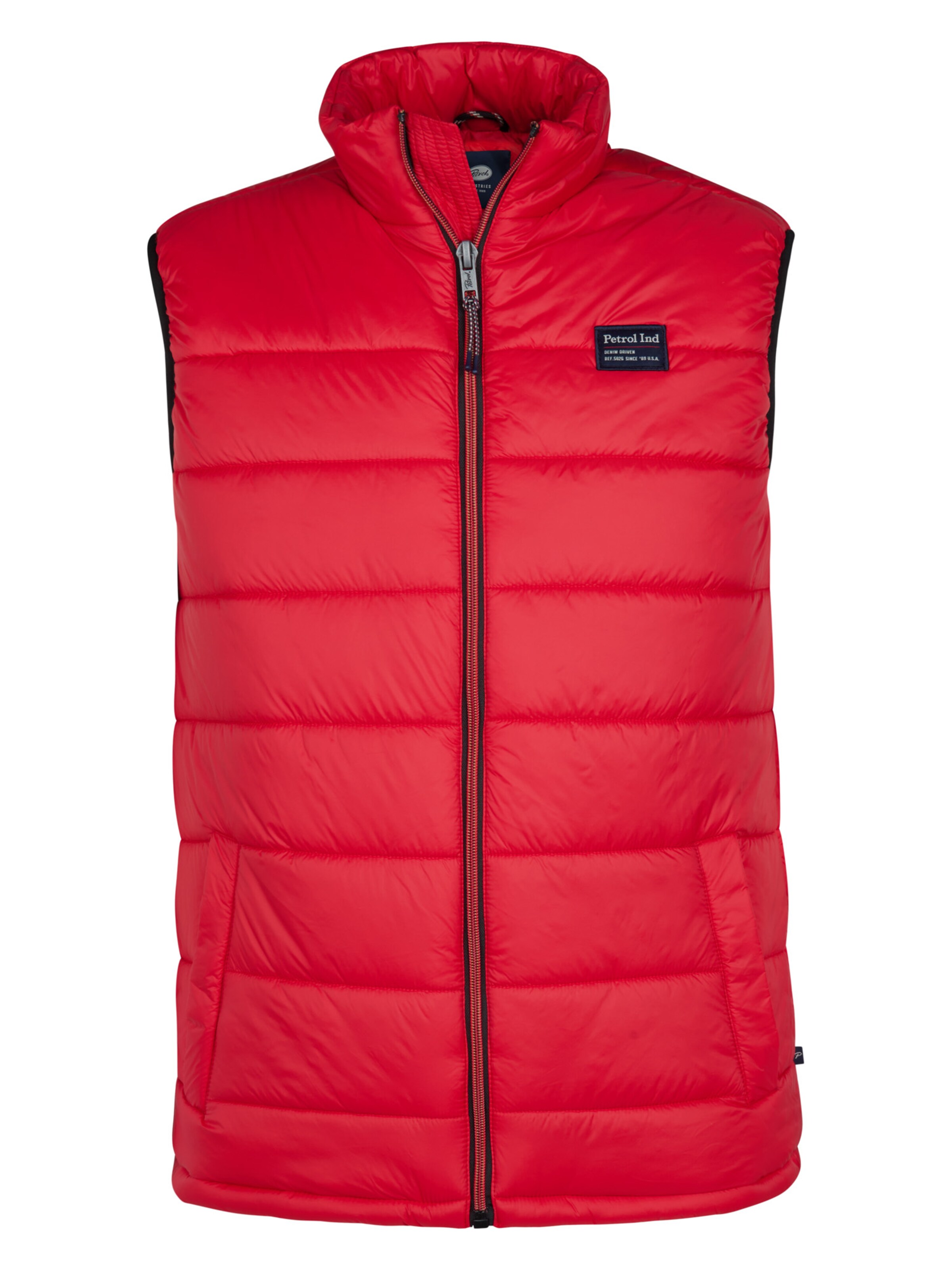 Petrol Industries Bodywarmer 'Bryce' in Rood: voorkant